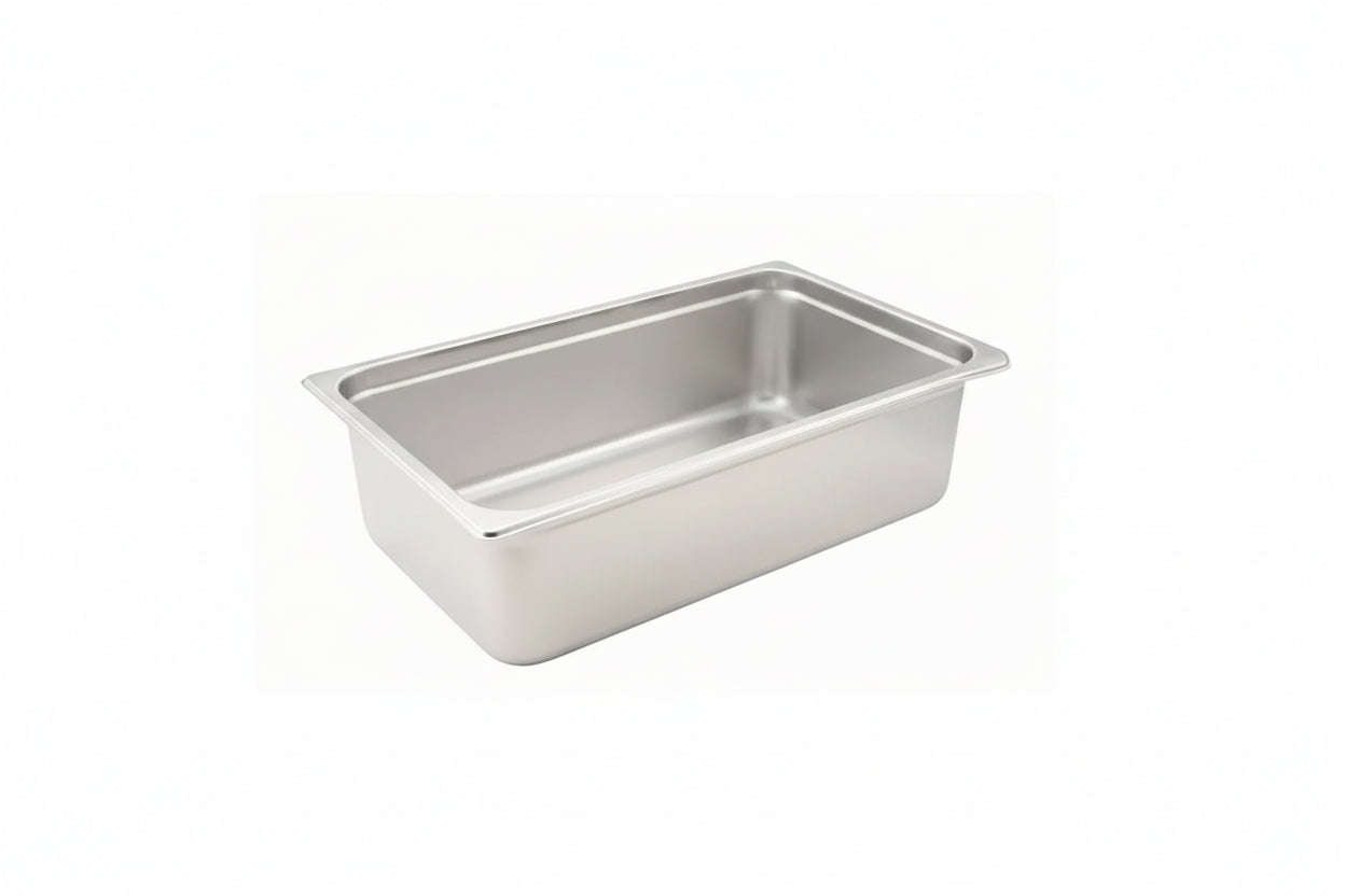 Winco SPJH-106 - Full Size x 6" Anti-Jam Steam Pan, 22 Gauge Stainless Steel