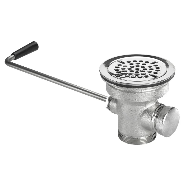 Krowne 22-204 Twist Valve w/ 1 1/4" Overflow Outlet, 3 1/2" Sink Opening