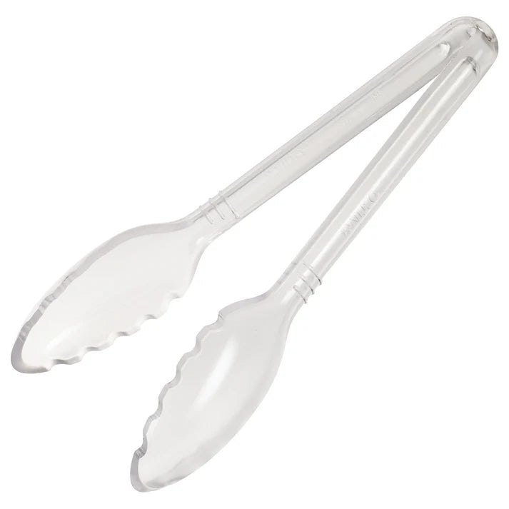 Winco Curv Serving Tongs - 9", Clear CVST-9C