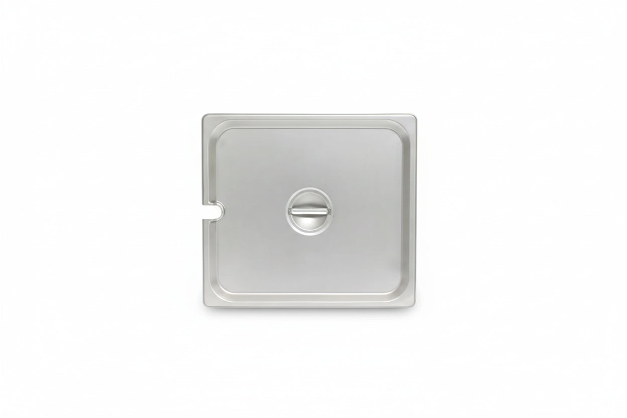 Thunder Group STPA5120CS Half Size Steam Pan Cover - Notched, Stainless