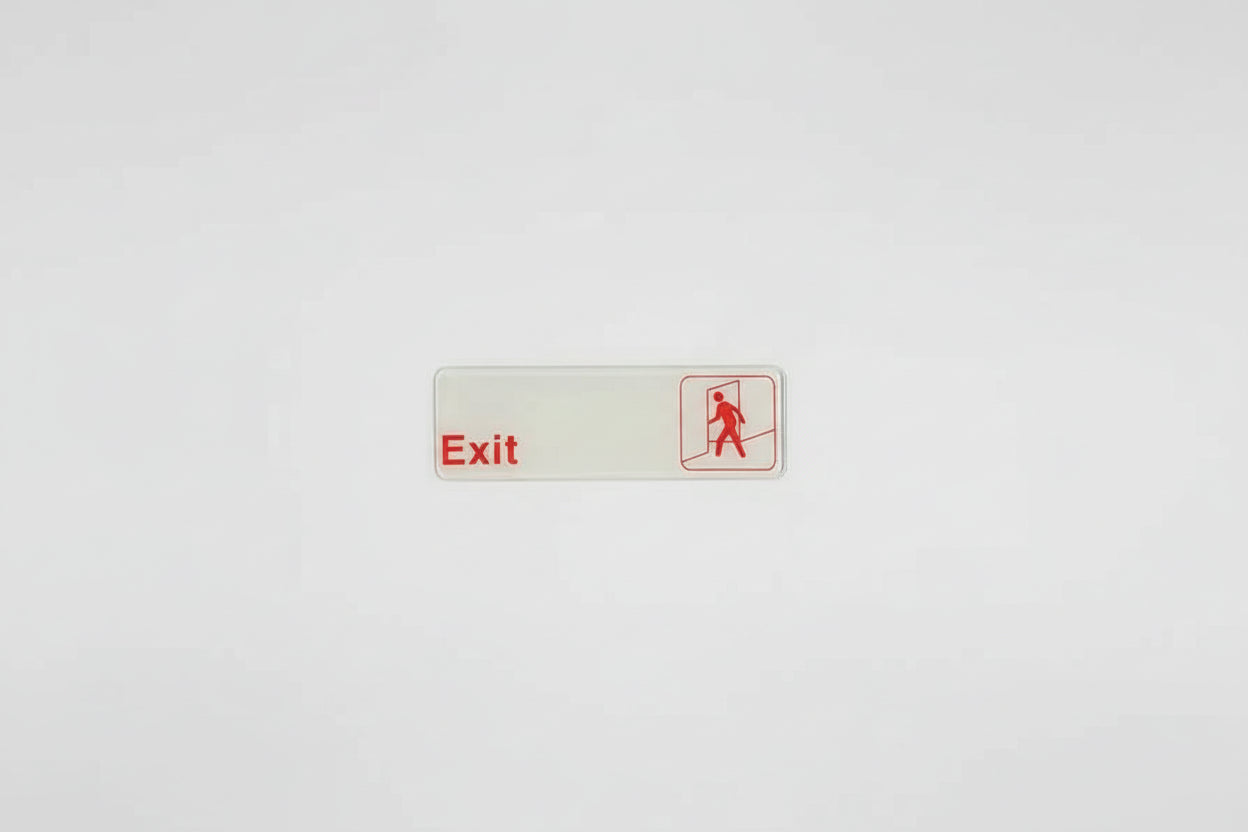 Update International S39-7RD - "Exit" Sign
