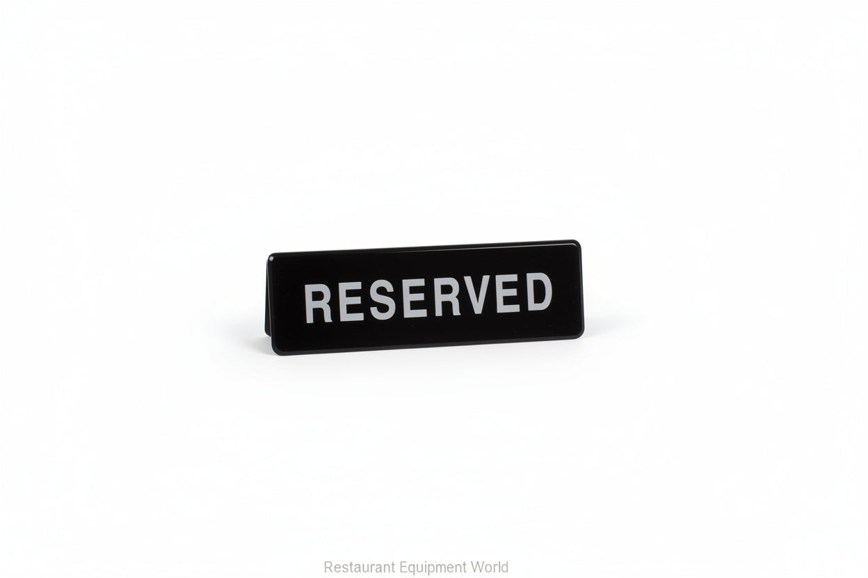 Winco Reserved Information Signs, 9"W x 3"H - SGN-328
