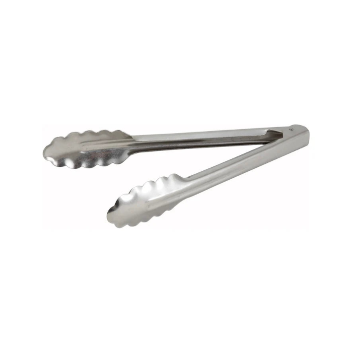 Winco Stainless Steel Utility Tongs, Heavyweight - 9" UT-9