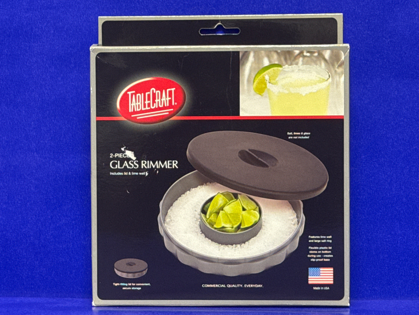 Tablecraft 2-Piece Glass Rimmer H634