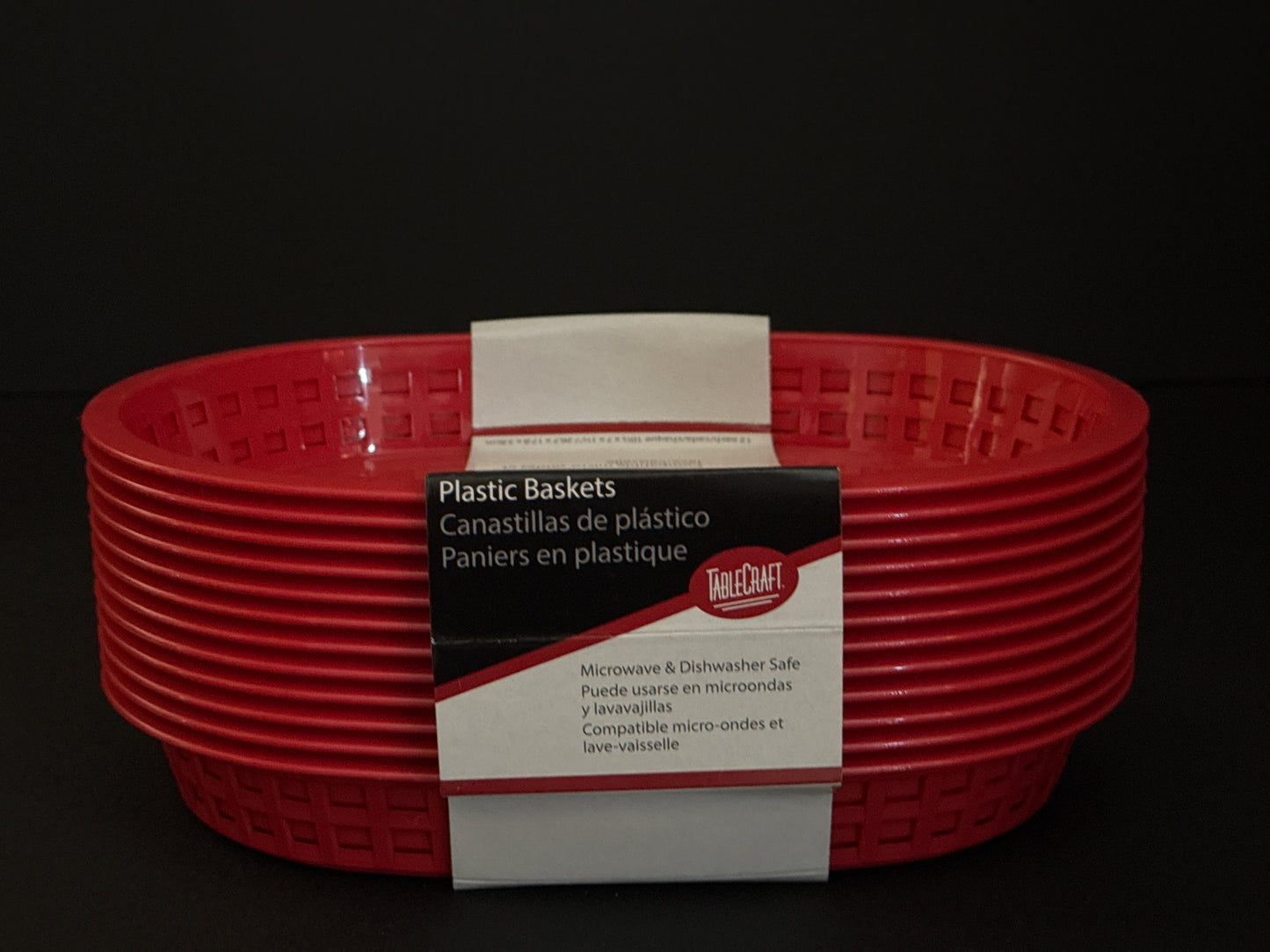Tablecraft Red Chicago Platter, Pack Of 12 C1076R