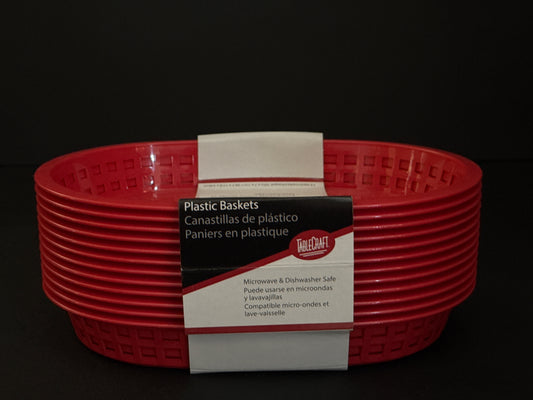 Tablecraft Red Chicago Platter, Pack Of 12 C1076R