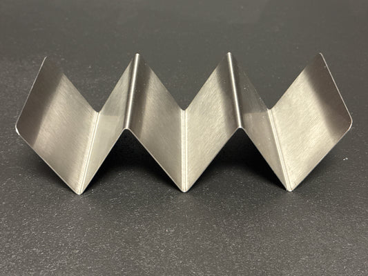 American Metalcraft TACO HOLDER, SS, MINI, 2 OR 3 COMPARTMENTS 4" L X 2" W X 1" H MTSH3