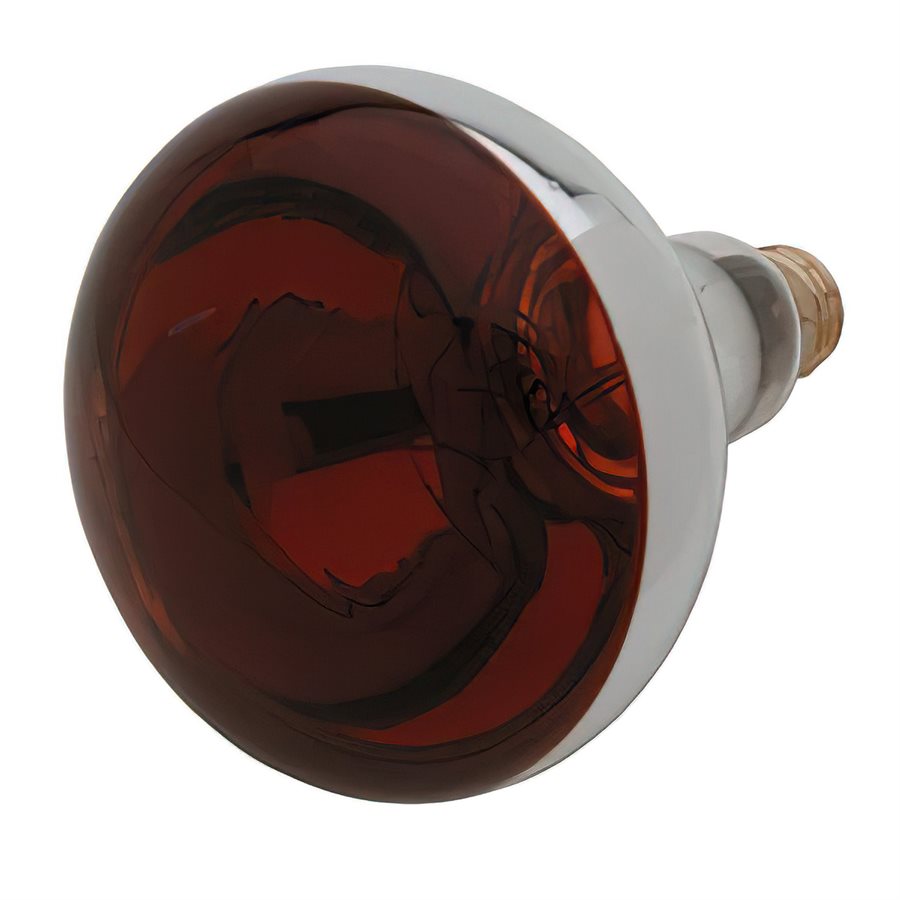 Infrared Heat Lamp Red Bulb 250 Watt with Shatter Resistant Coating