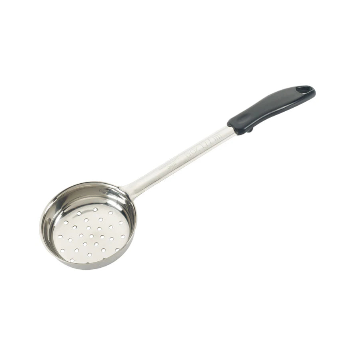 Winco 6oz Perf Food Portioner, One-piece, Black, S/S FPP-6