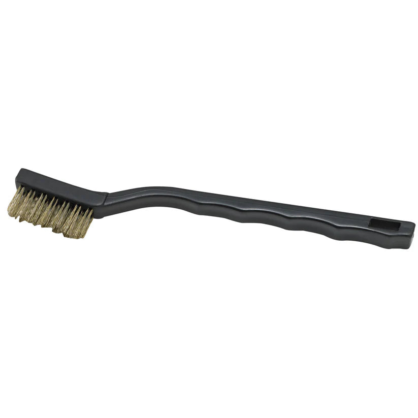 Winco 7" Mini Utility Brush with Brass Bristles BR-7B