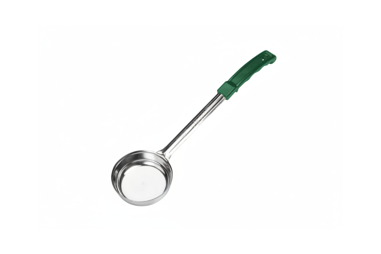 Winco Prime One-Piece Stainless Steel Portioners - Solid, 6 oz FPSN-6