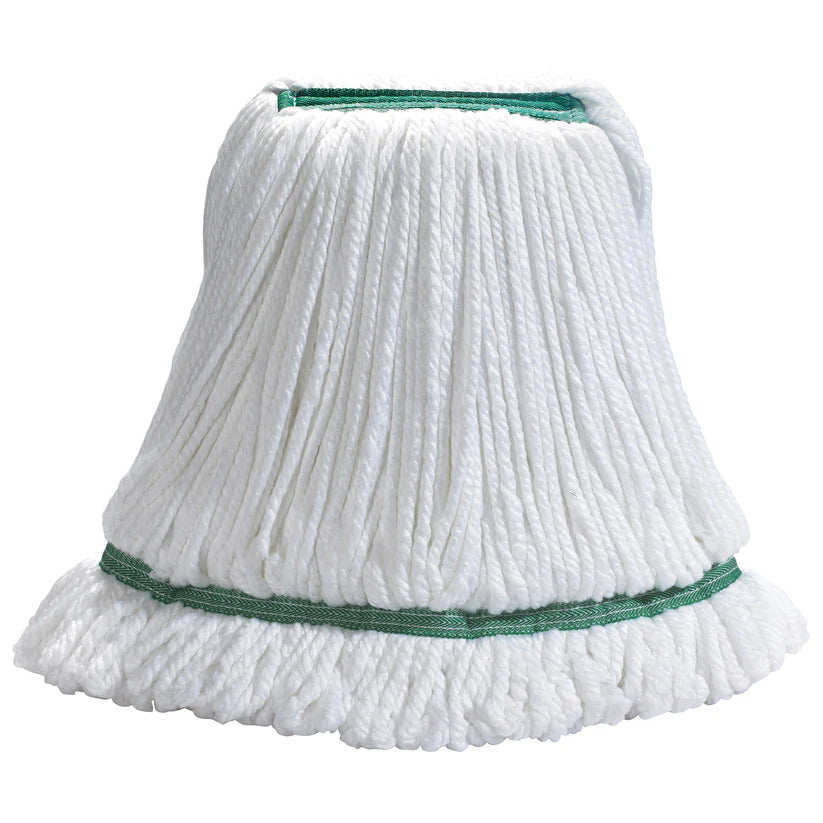 Winco MOPM-M - Superior Microfiber Loop-End/Banded Wet Mops - Medium