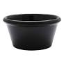 Thunder Group ML539BL1 6 oz Smooth Melamine Ramekin, Black