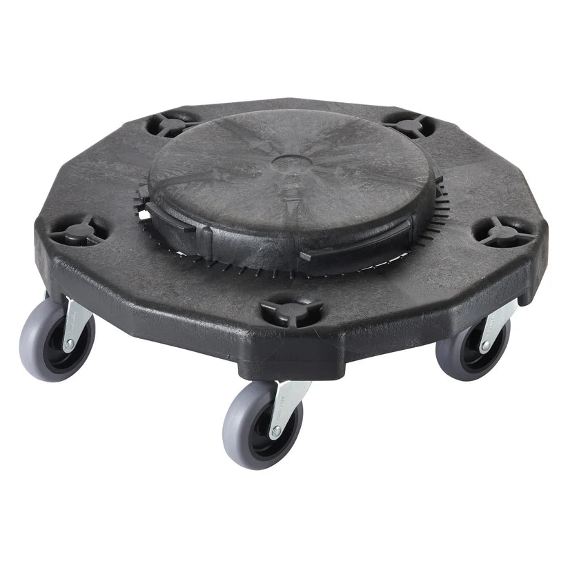 Winco DLR-2 - Round Trash Can Dolly, 18", Extra Heavy-duty