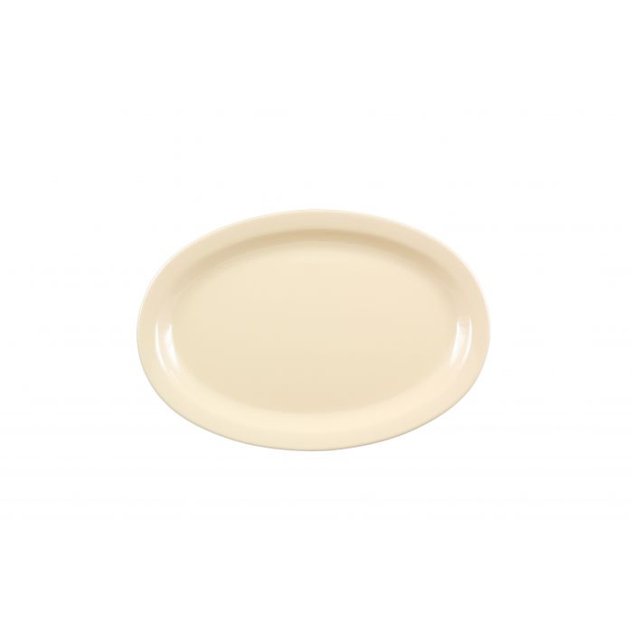 Thunder Group 11 1/2" X 8" NARROW RIM PLATTER, TAN NS512T
