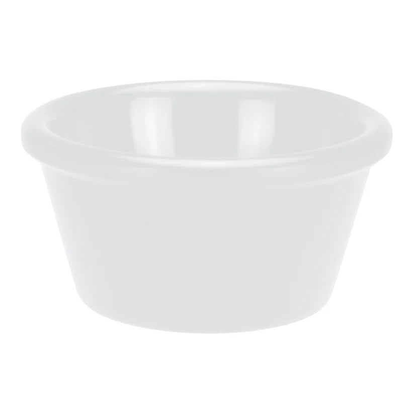 Winco Melamine Ramekin, Plain - White, 4 oz RP-4W