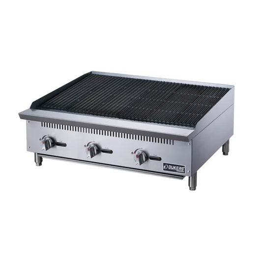 Dukers DCCB36 36" Gas Charbroiler w/ Cast Iron Grates - Convertible