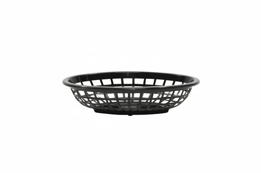 Tablecraft Black Side Order Oval Basket 1071BK