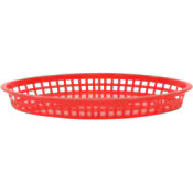 Tablecraft Red Texas Platter Oval Basket, Pack Of 12 C1086R