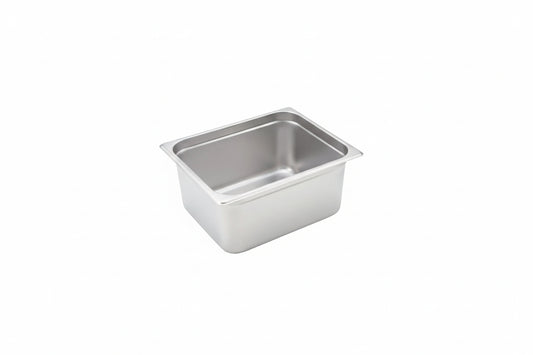 Winco SPJH-206 - Half Size x 6" Anti-Jam Steam Pan, 22 Gauge Stainless Steel