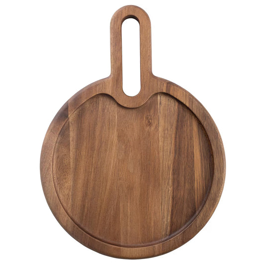 Tablecraft Acacia Collection™ 10" Round Snack Tray 11525