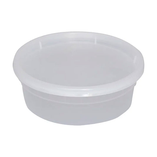 ITI 8 oz Deli Container w/Lid - Polypropylene, Clear (TG-PC-8)