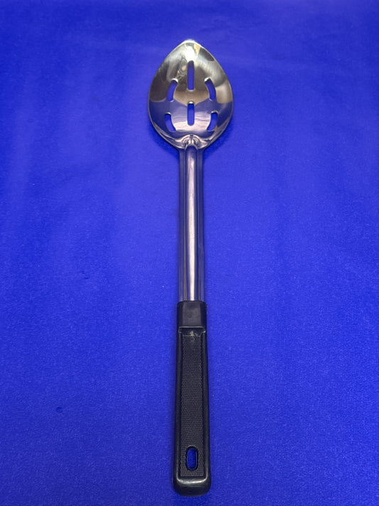 Browne Stainless Steel Serving Spoon, Plastic Handle 15" Slotted (572353)