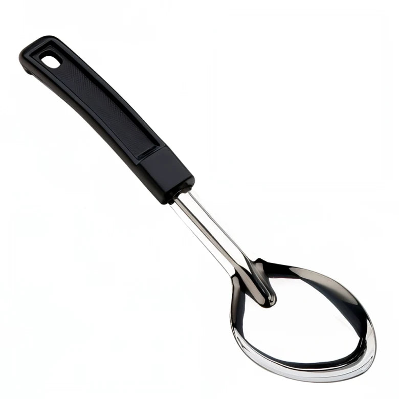 Browne Stainless Steel Serving Spoon, Plastic Handle 13" Solid (572331)