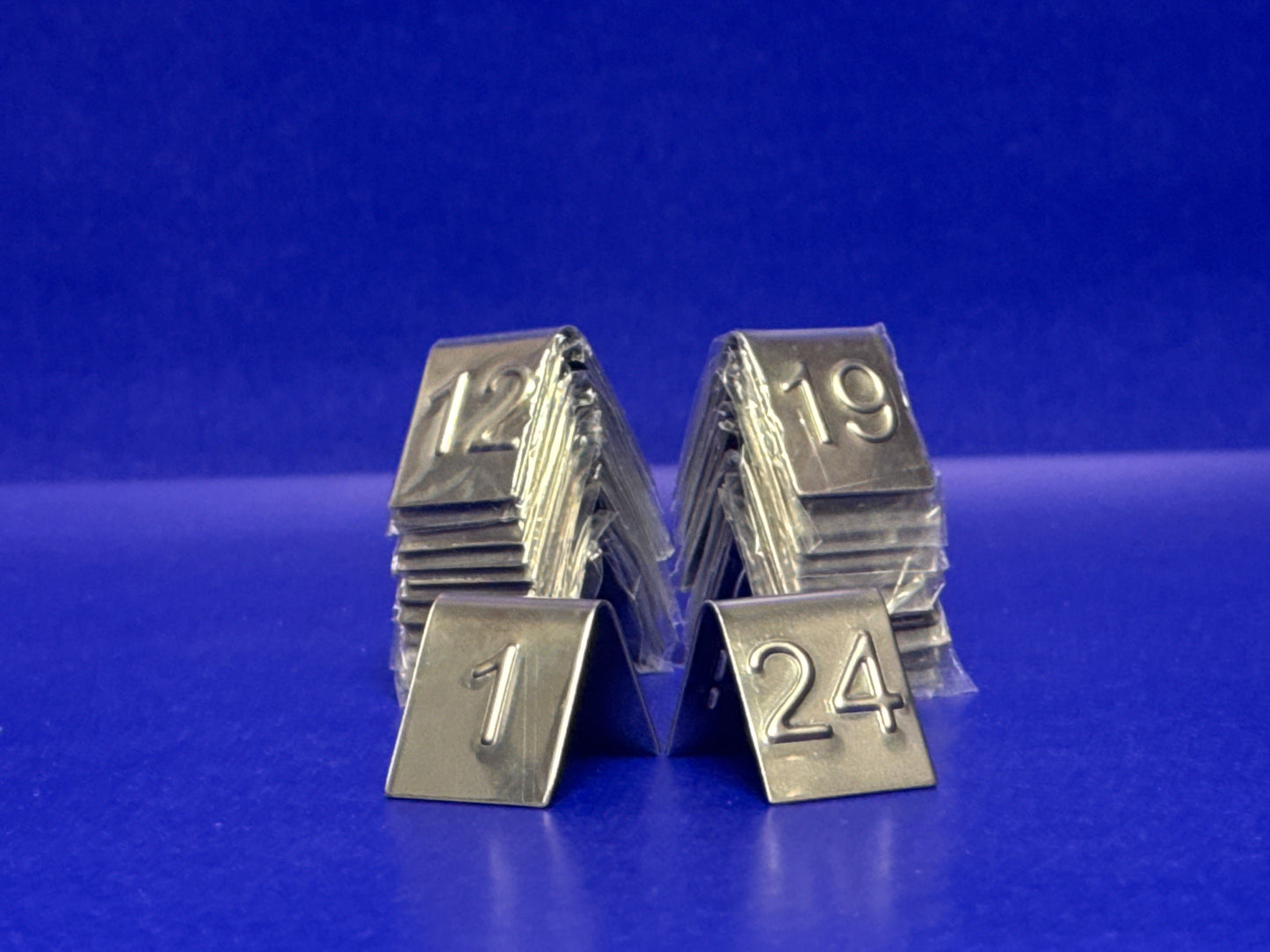 American Metalcraft Mini Stainless Steel Number Tents EM199