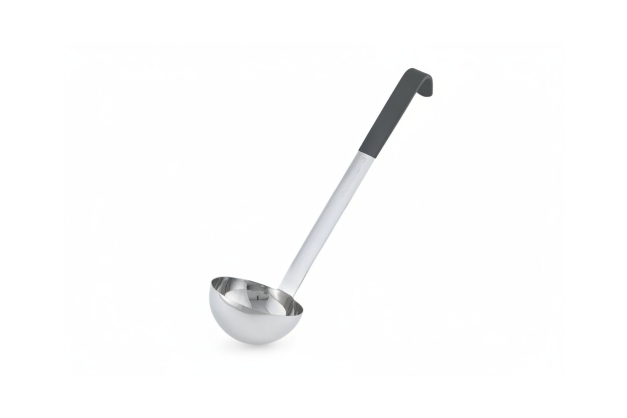 Vollrath 4987520 3/4 oz Jacob's Pride® Collection Ladle - Stainless Steel, Black Kool-Touch® Handle