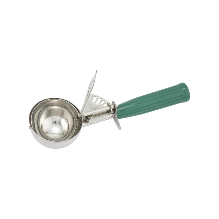 Winco Stainless Steel Thumb Press Disher with Plastic Handle, Size #12 ICD-12