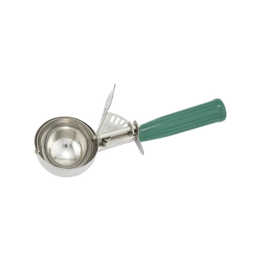 Winco Stainless Steel Thumb Press Disher with Plastic Handle, Size #12 ICD-12