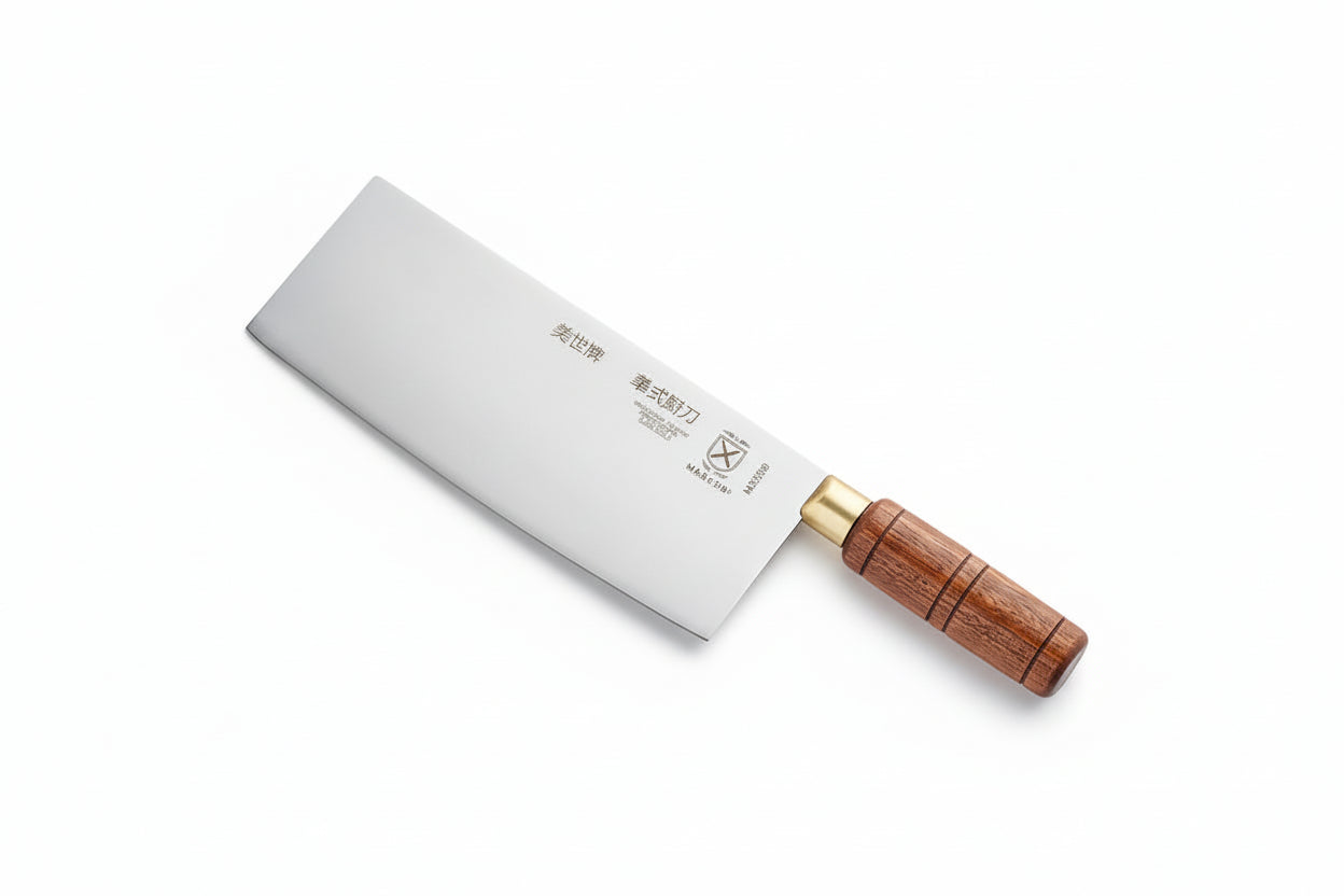 Mercer Culinary M33220 8" Chinese Cleaver Chef's Knife with Wood Handle