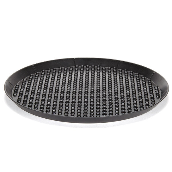 HS Inc. HS1055 17" Charcoal Polypropylene Pizza Pleezer Pizza Tray
