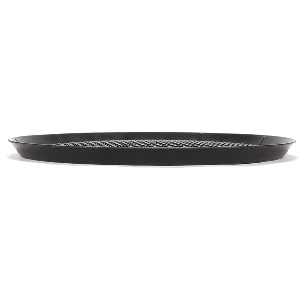 HS Inc. HS1055 17" Charcoal Polypropylene Pizza Pleezer Pizza Tray