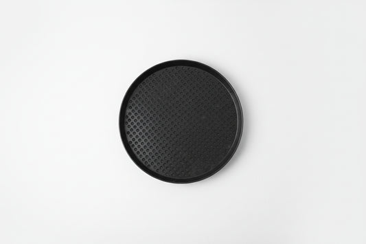 HS Inc. HS1055 17" Charcoal Polypropylene Pizza Pleezer Pizza Tray
