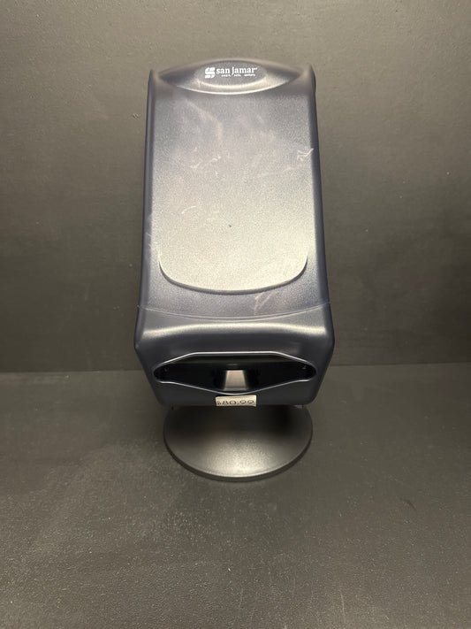 San Jamar H5005SCL Fullfold Venue Stand Mount Napkin Dispenser with Control Face - Clear