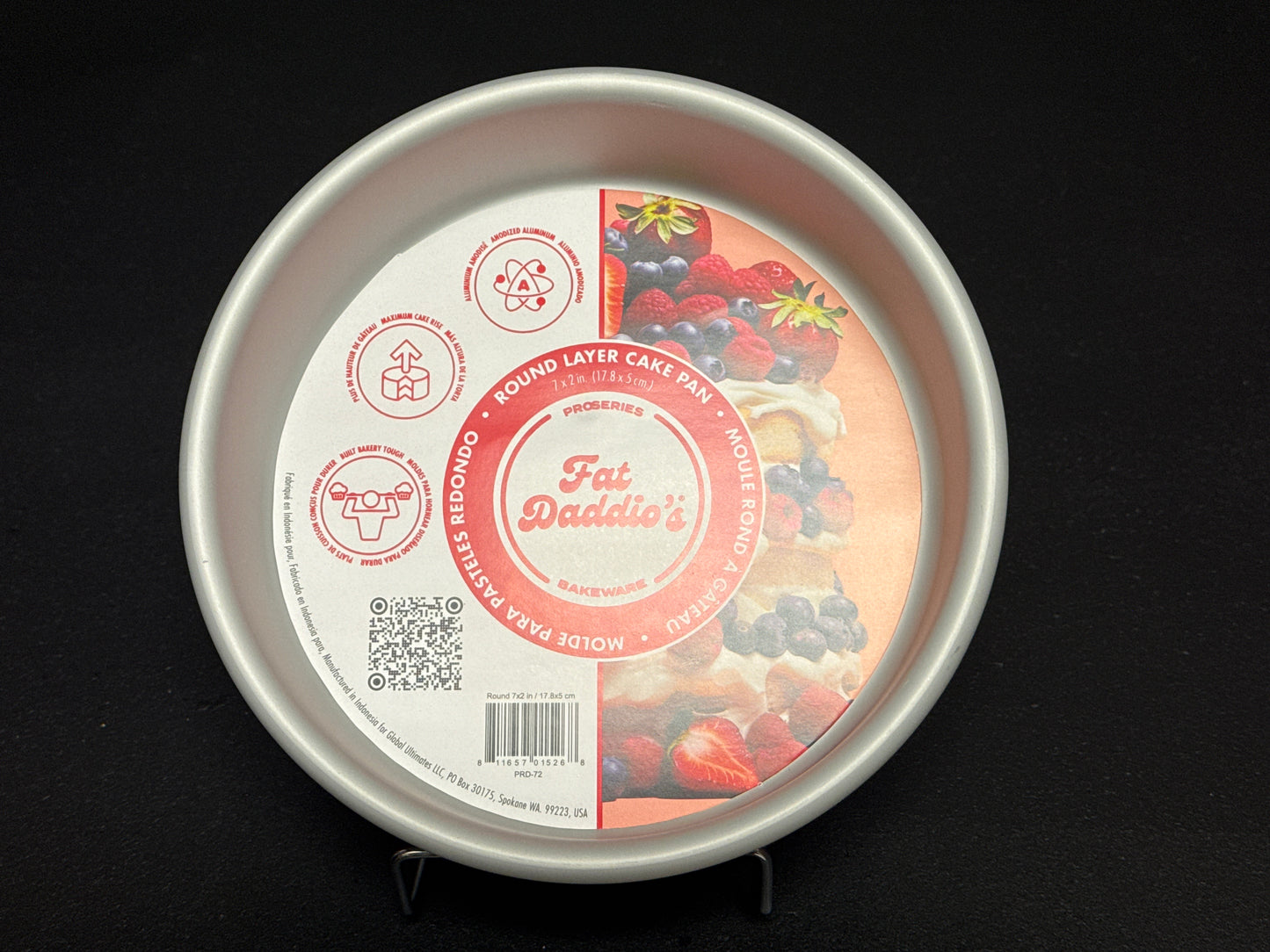 Fat Daddio’s Round Layer Cake Pan 7" x 2" PRD-72