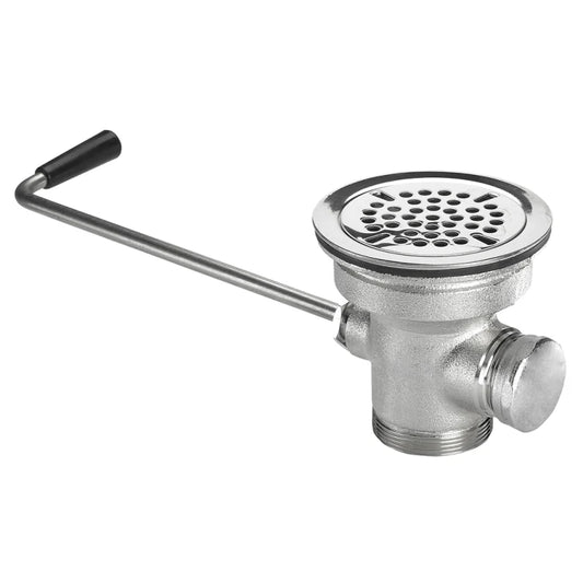 Krowne 22-204 Twist Valve w/ 1 1/4" Overflow Outlet, 3 1/2" Sink Opening