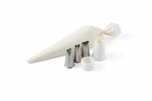 Ateco 4-Piece Stainless Steel Rose Piping Tip Set 383