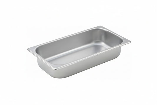 Winco SPT2 - Straight-Sided Steam Pan, 25 Gauge Stainless Steel
