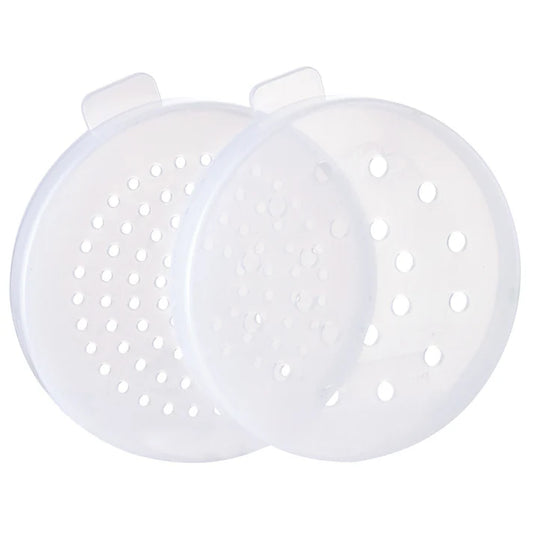 Winco 10 oz Dredge with 3 Clear Snap-on Lids PDG-10