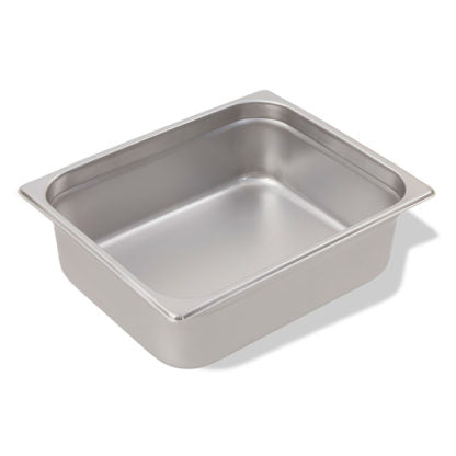 Crestware 4124 Saf-T-Stak Half Size Steam Table Pan 4″ Deep