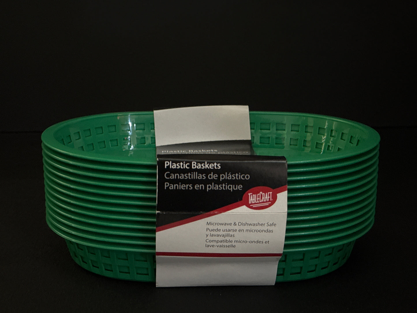 Tablecraft Green Chicago Platter, Pack Of 12 C1076G