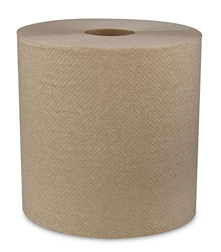 Mayfair 183213 Hardwound Roll Towel, Universal Roll Towels, Natural Color, Roll is 7.8" Width x 800ft Length (Case of 6 Rolls)