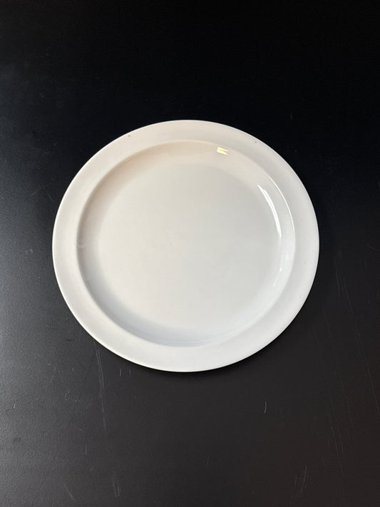 Thunder Group NS108W 8" Narrow Rim Thunder Group Nustone Melamine Plate - White - 12/Pack