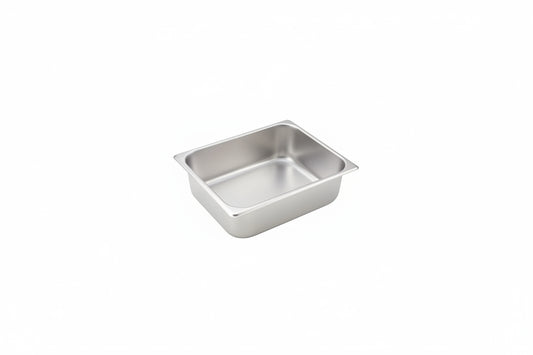Winco SPH4 - Half Size x 4" Straight-Sided Steam Pan, 25 Gauge Stainless Steel