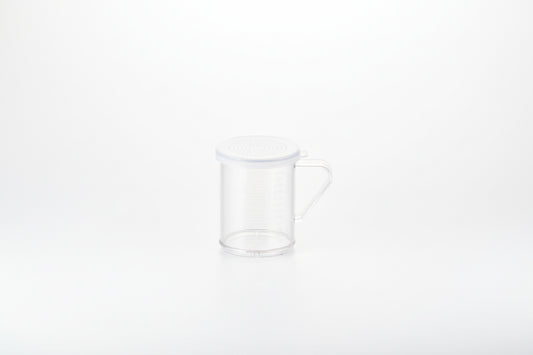 Winco 10 oz Dredge with 3 Clear Snap-on Lids PDG-10