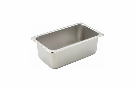 Winco SPQ4 - Straight-Sided Steam Pan, 25 Gauge Stainless Steel