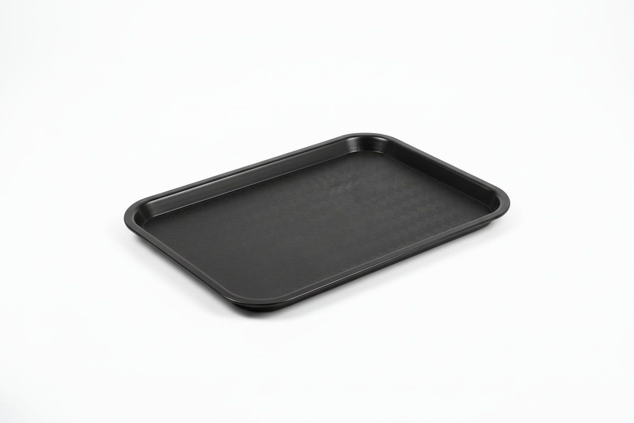 Winco High Quality Plastic Cafeteria Tray - 14 x 18, Black FFT1418K